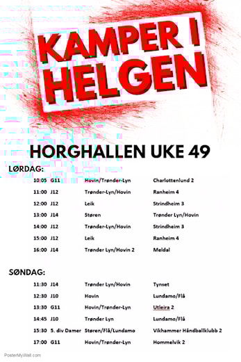 KAMPER I HELGEN